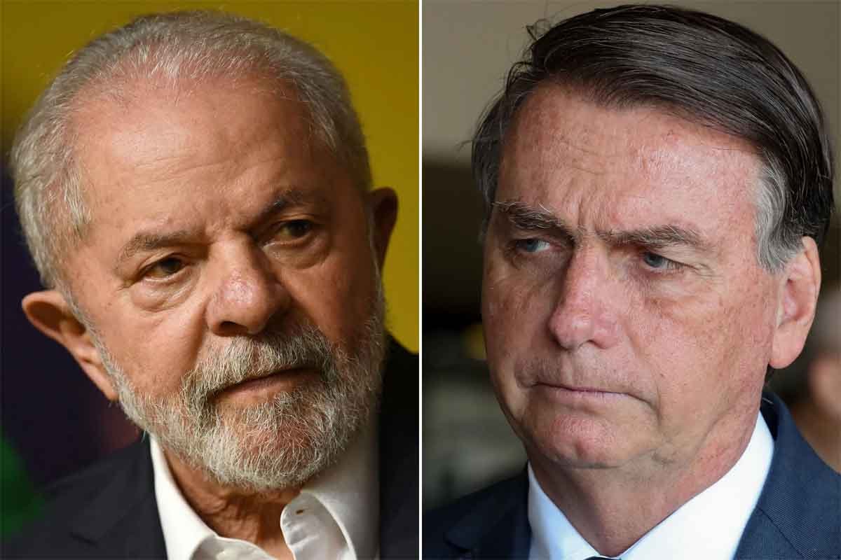 Foto de Lula e Bolsonaro