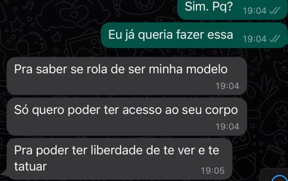 sp tatuador acusado assedio