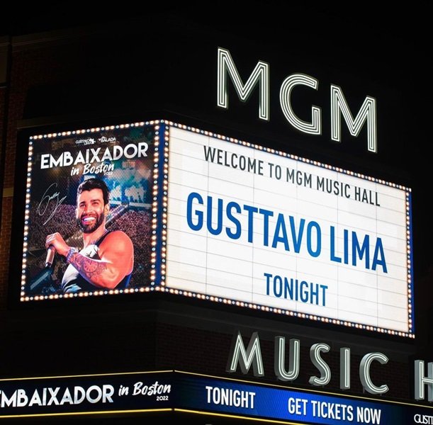 Gusttavo Lima em Boston, Massachusetts (Foto: Sissi Rodrigues)