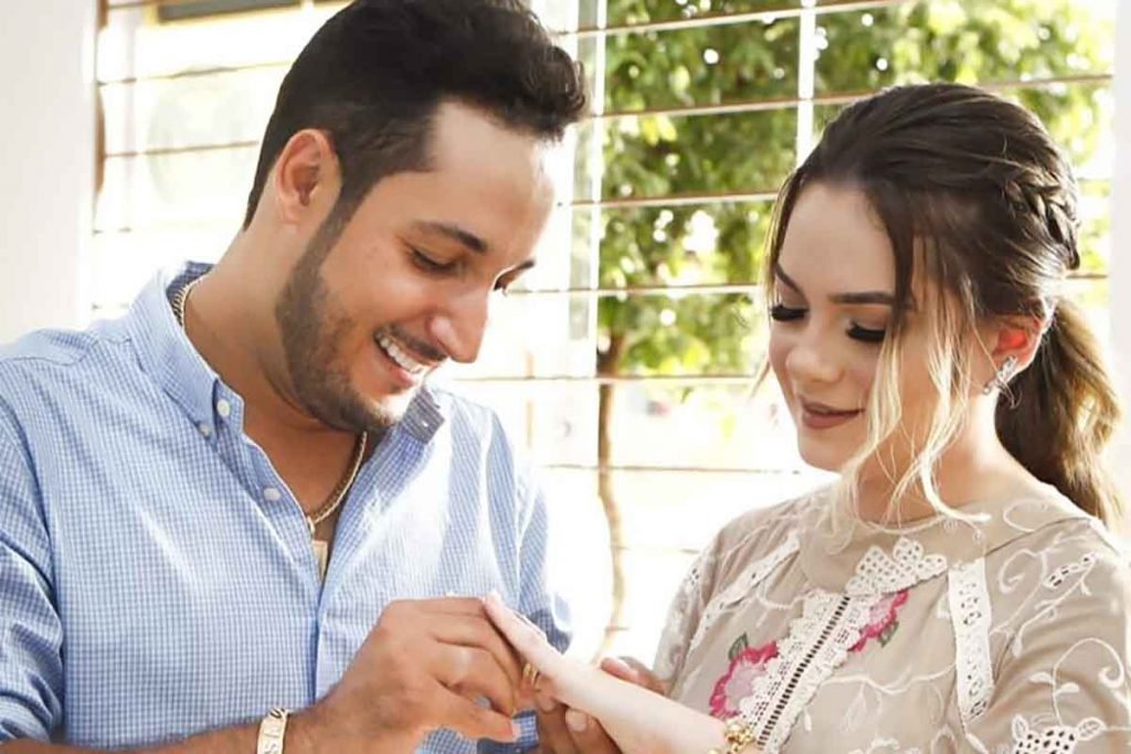 Foto de Barretto e Luísa Marconi