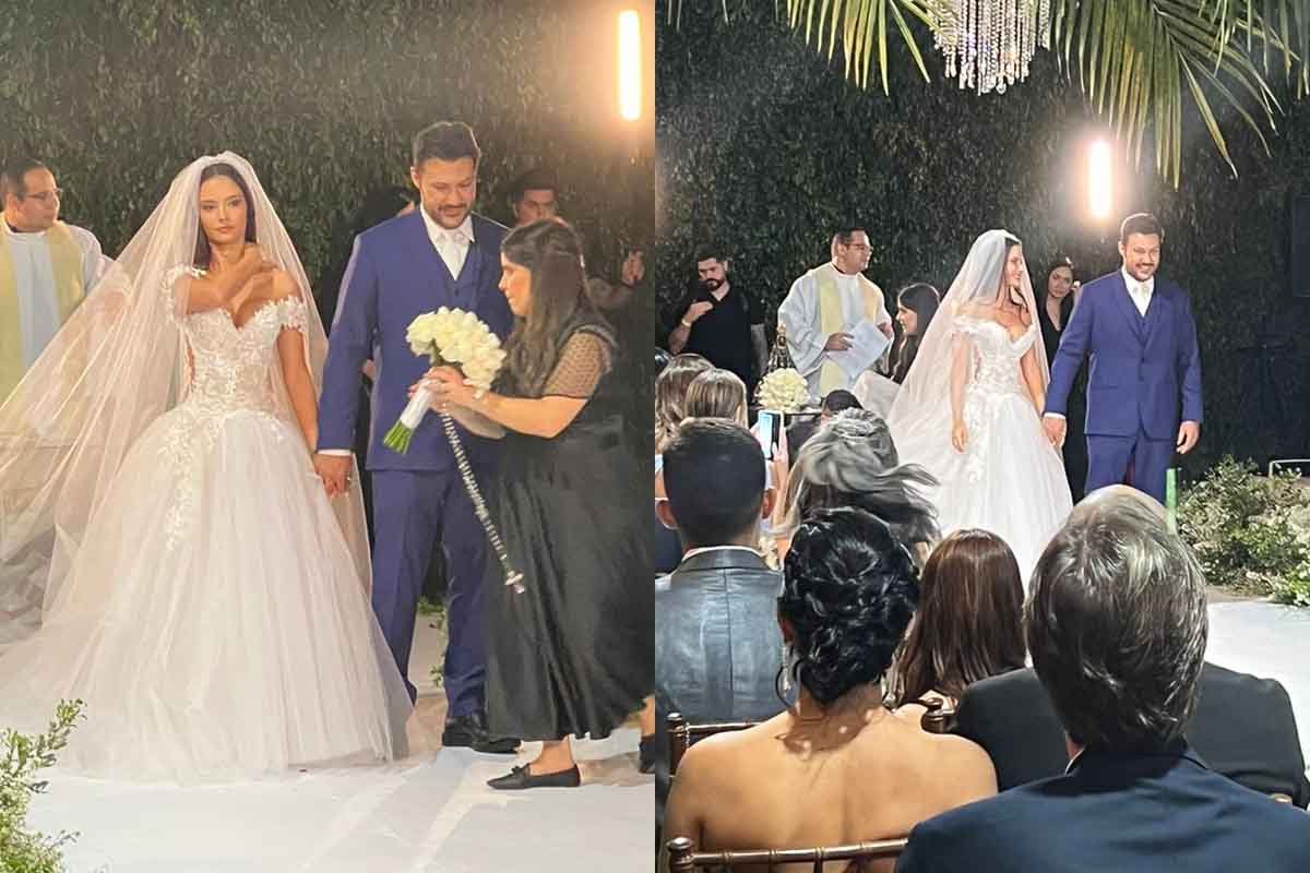 Noiva de João Bosco entra a cavalo em cerimônia de casamento lotada de  artistas