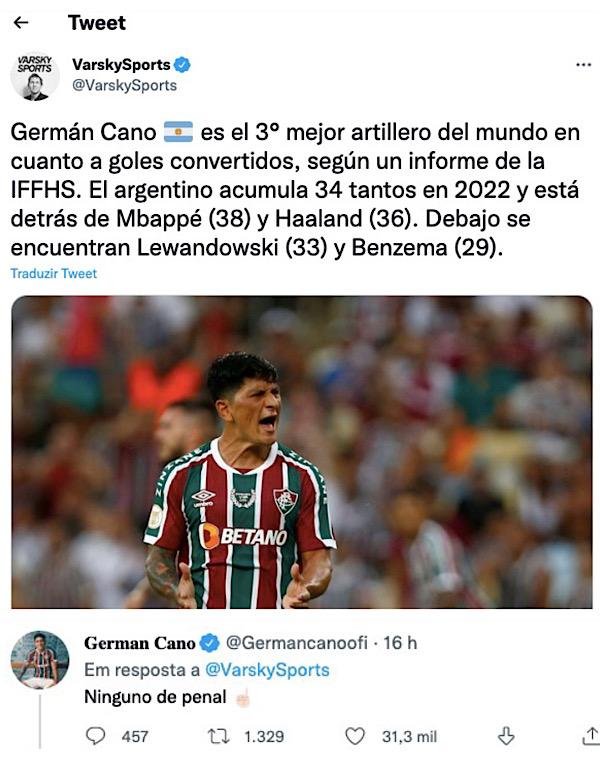 Artilheiro do mundo em 2022, Germán Cano tem chance de ir para o Mundial do  Catar? Argentinos debatem