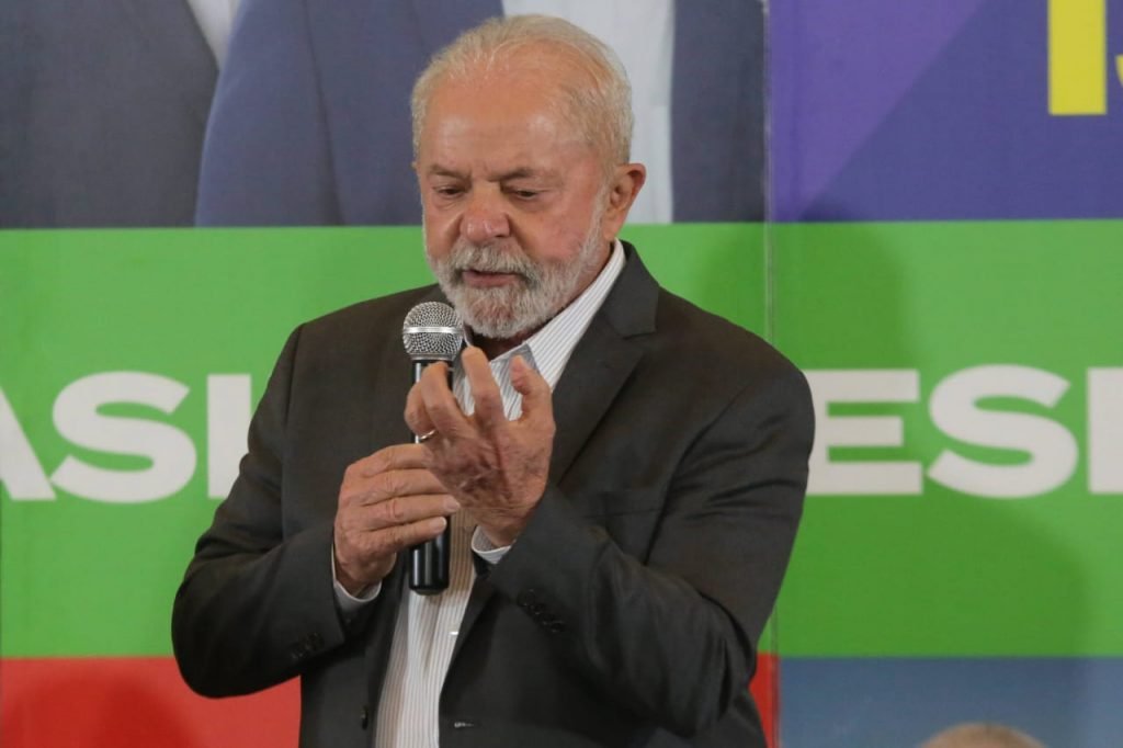 Ex-presidente Lula em evento de campanha