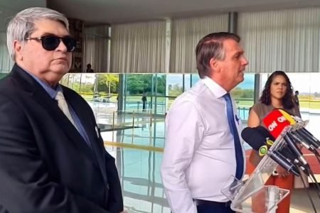 José Luiz Datena aparece ao lado de Jair Bolsonaro em Brasília