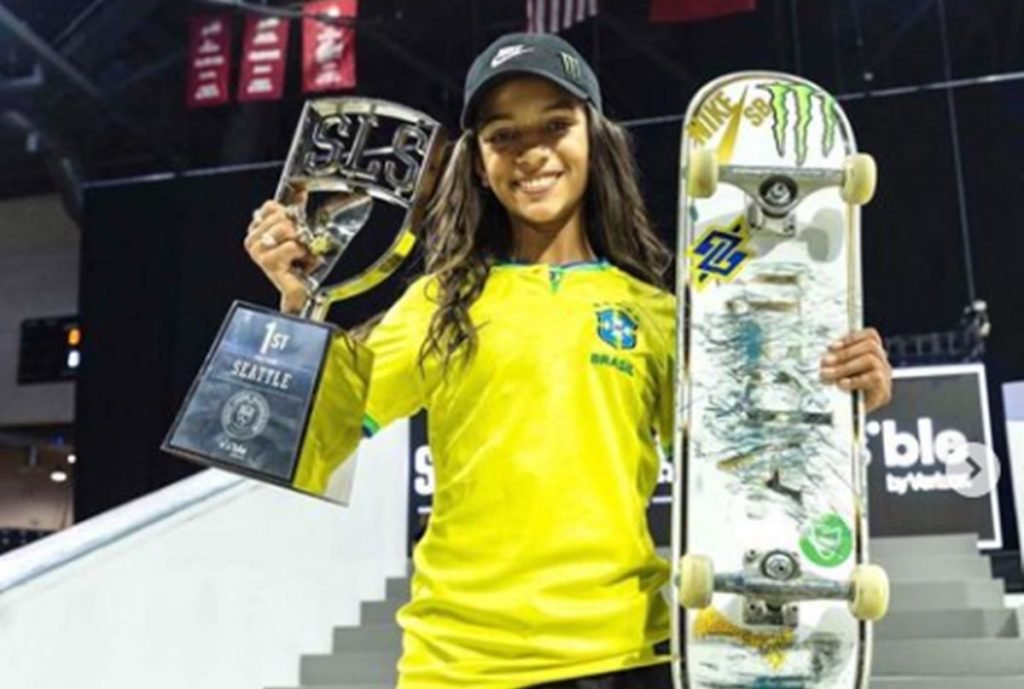 Estrela do skate, Rayssa Leal é esperança do Brasil nos Jogos de