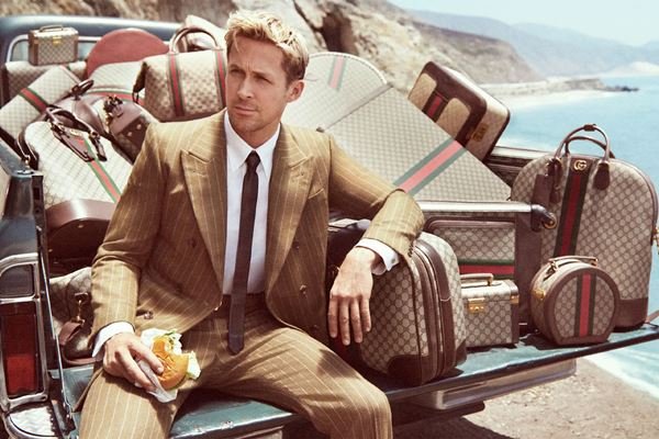Na imagem com cor, Gucci lança campanha estelada por Ryan Gosling 