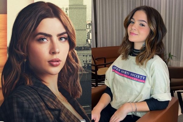 Montagem com fotos de Jade Picon e Mel Maia