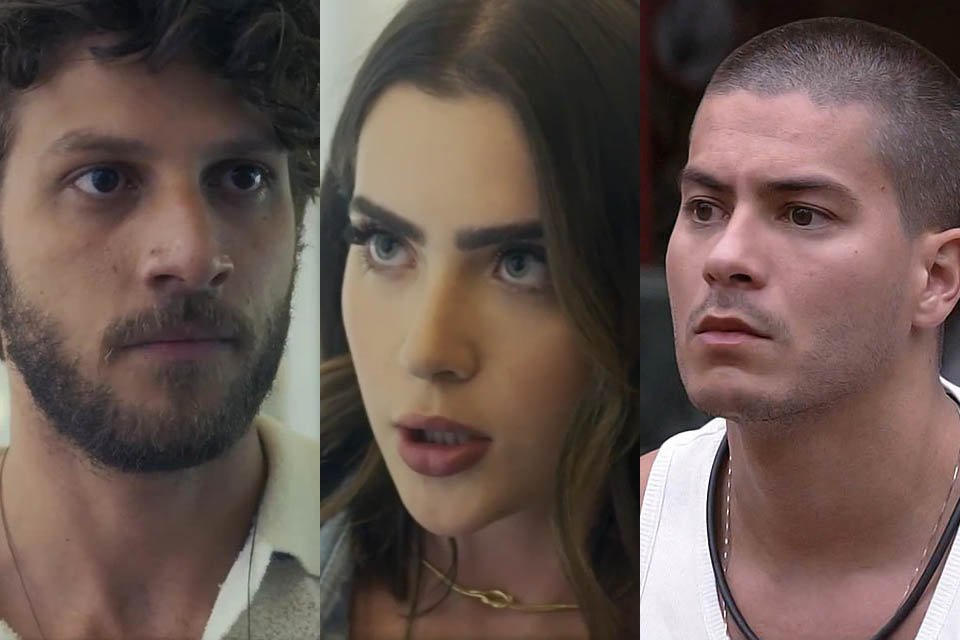 Os atores Chay Suede, Jade Picon e Arthur Aguiar em imagens justapostas - Metrópoles
