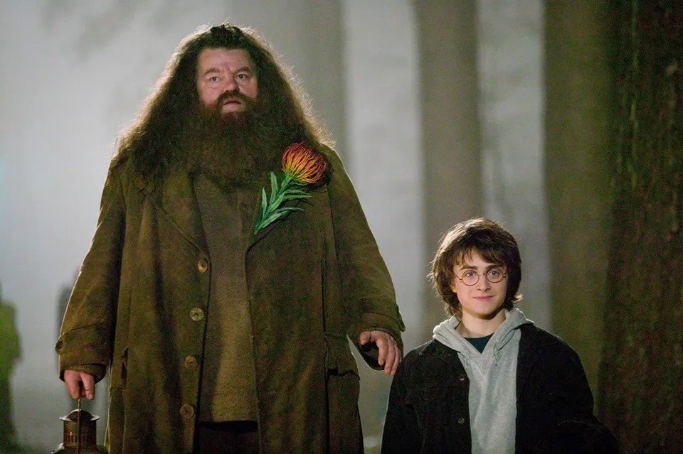 thumb-poster-3x2-395 Robbie Coltrane, ator que interpretou o personagem Hagrid de Harry Potter, morre aos 72 anos. Na foto ele aparece de camisa preta e branca e sorri - Metrópoles