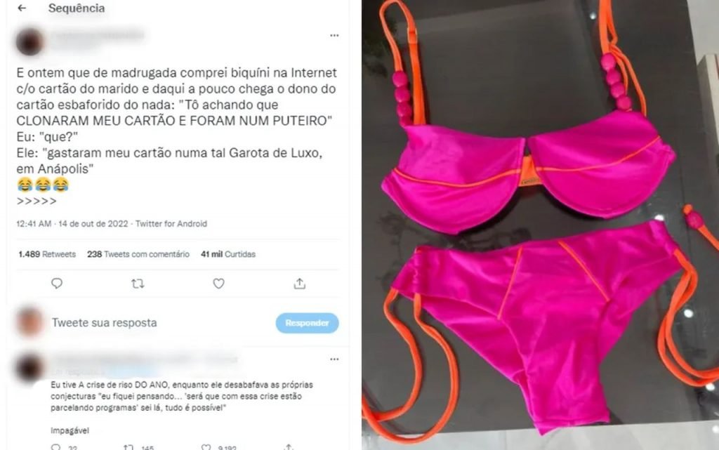Biquíni, cartão clonado, Anápolis