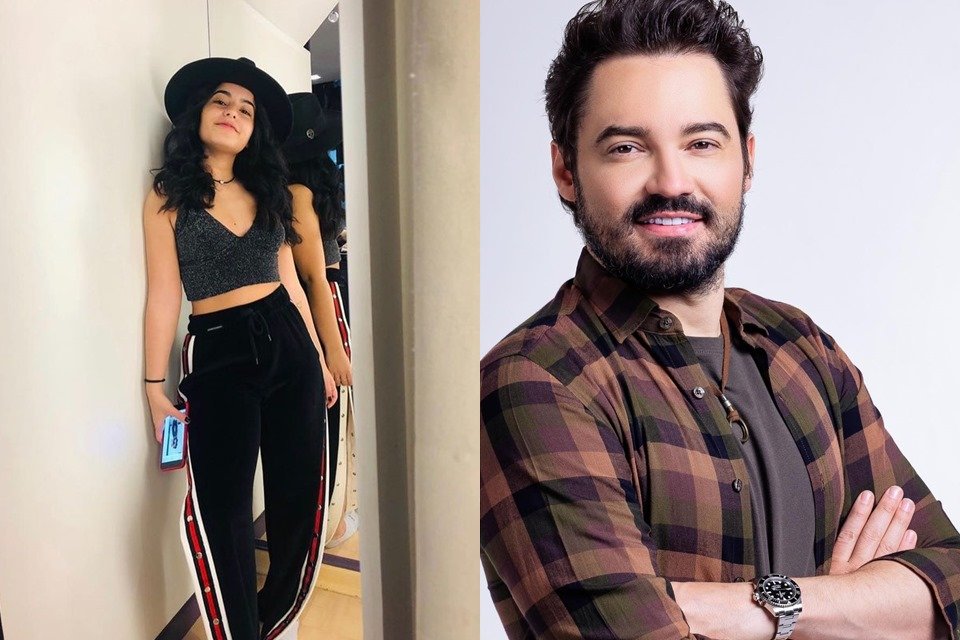 Montagem com fotos de Kamily Zor e Fernando Zor