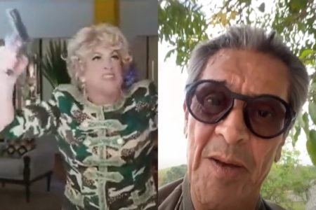 Montagem com imagens de Paulo Gustavo e Roberto Jefferson
