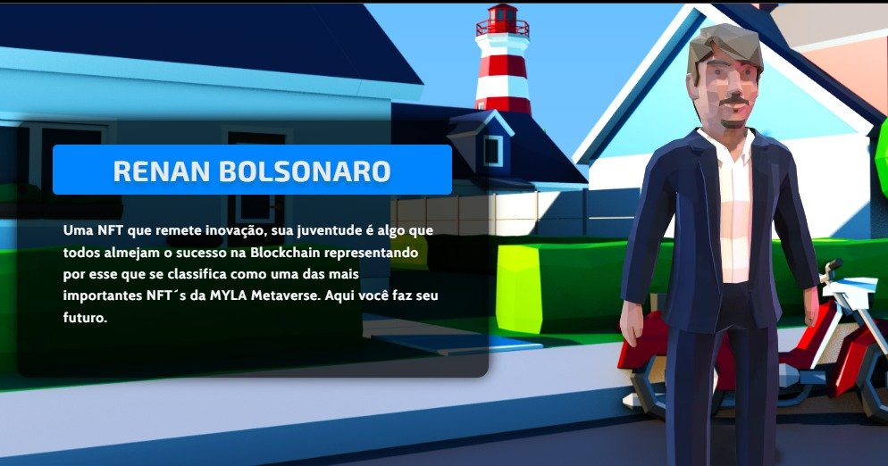 Personagem de metaverso cujo embaixador é Jair Renan Bolsonaro