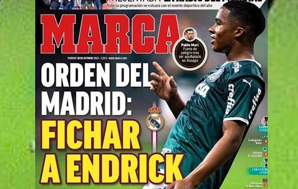 Jornal espanhol se derrete por Endrick após torneio sub-17 com a