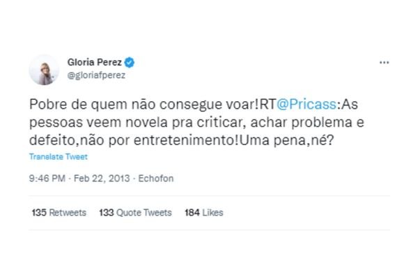 Tweets tuítes de internautas reagindo a Travessia