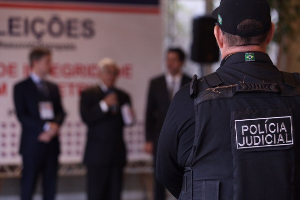 Polícia Judicial acompanhou solenidade de emissão da zerésima pelo TRE-DF