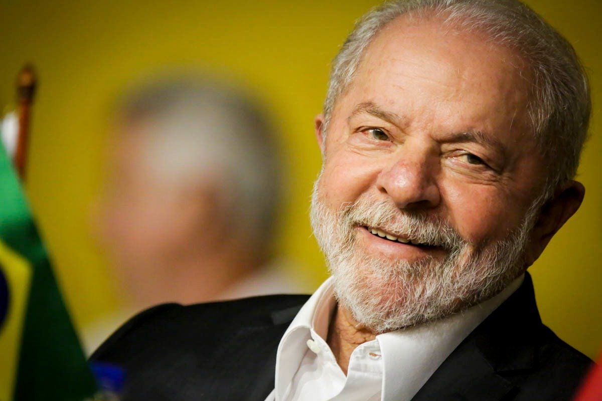 O ex-presidente da República Luiz Inácio Lula da Silva durante coletiva de imprensa em SP