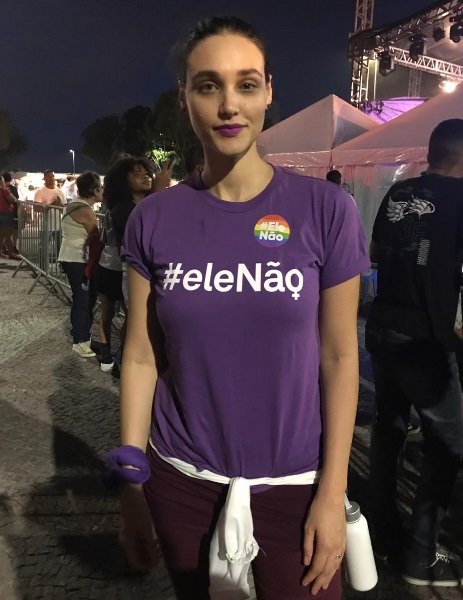 Atrizes da Globo em ato #EleNão contra Bolsonaro (Reprodução)