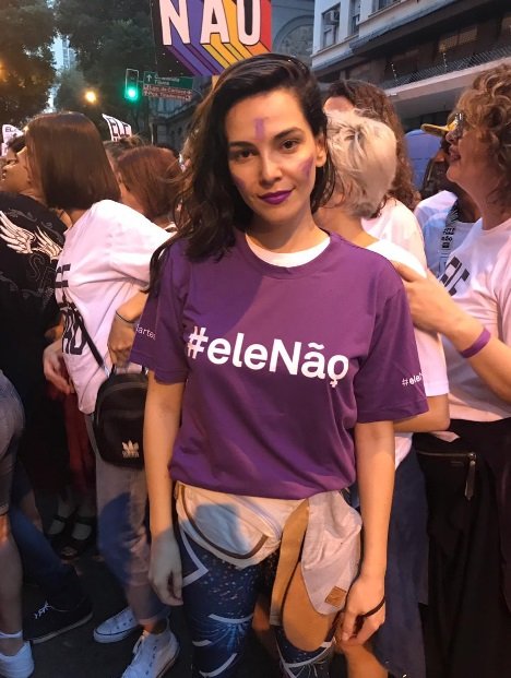 Atrizes da Globo em ato #EleNão contra Bolsonaro (Reprodução)