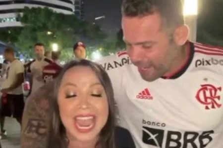 Repórter Pilar Vera é assediada por flamenguista no final da Libertadores