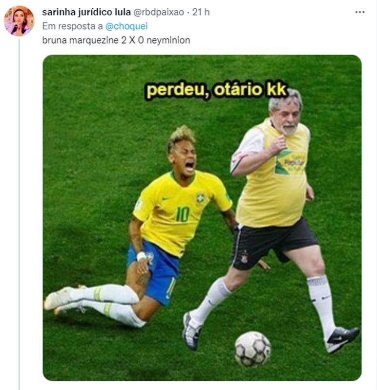 Print colorido mostrando o jogador Neymar JR. e presidente Lula (esquerda e direita, receptivamente) - Metrópoles