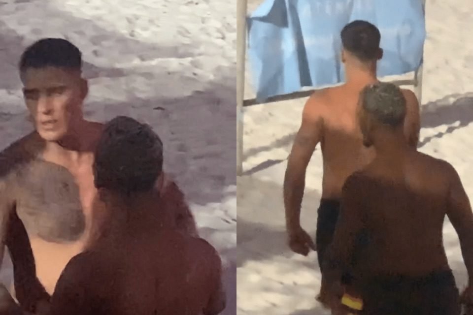 Vídeo de briga de Tiago Ramos em praia no Rio