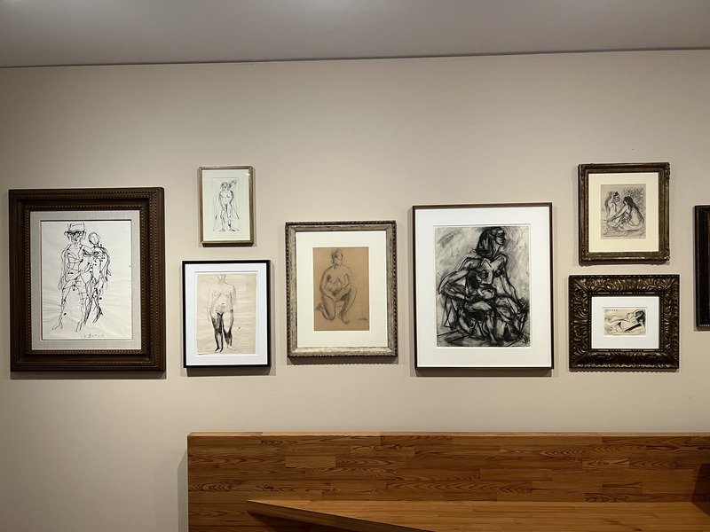 Obras de Georg Baselitz, Henry Moore, Volpi, Lee Krasner, Renoir e Picasso.