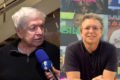 Boni, ex-superintendente de operações da Globo, em entrevista à RedeTV!; à direita, Boninho, filho de Boni e diretor de núcleo do BBB