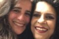 Lúcia Veríssimo e Gal Costa posam sorridente para fotos - Metrópoles