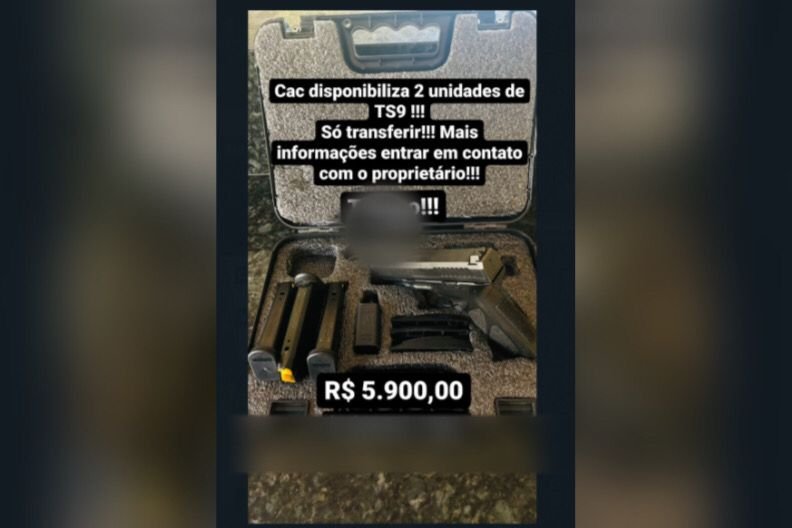 Armas de fogo vendidas em grupos de whatsapp - Metropoles
