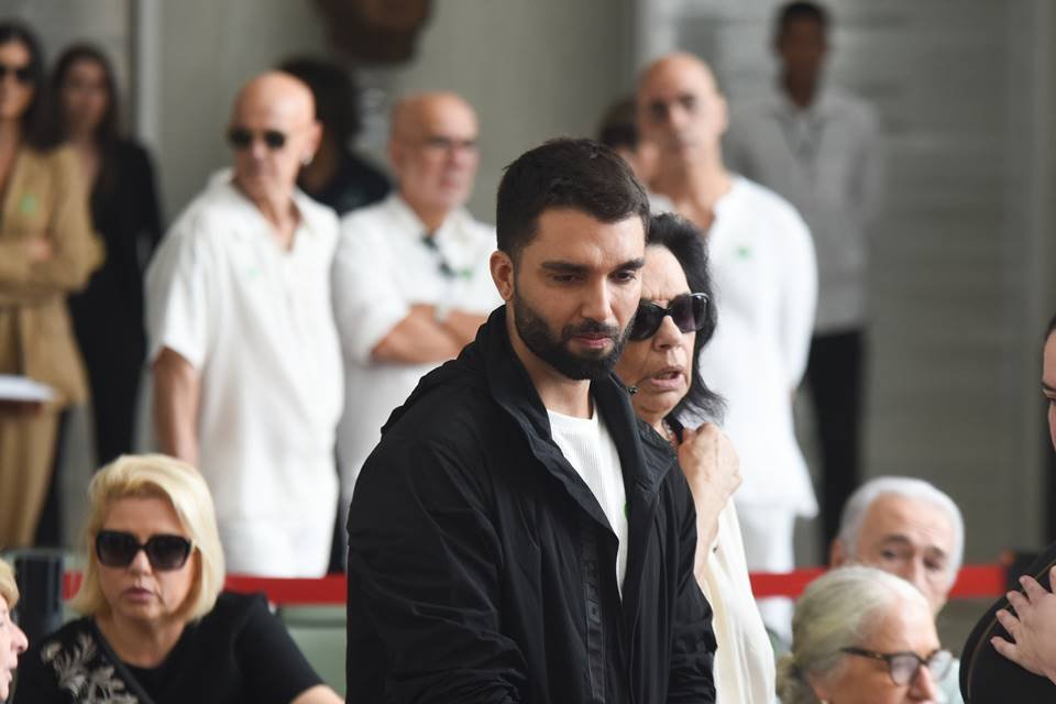 Silva no velório de Gal Costa