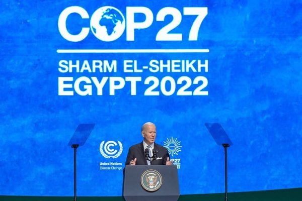 O presidente dos Estados Unidos Joe Biden na COP27