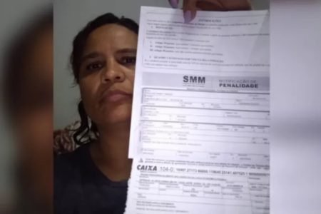 goias mulher denuncia multa de transito marido morto