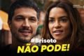 Montagem colorida de Oto e Brisa, personagens da novela Travessia - Metrópoles