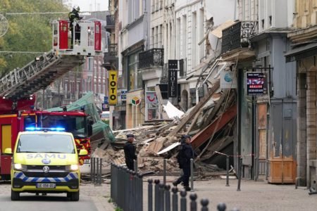 Buildings Collapse In Downtown Lille