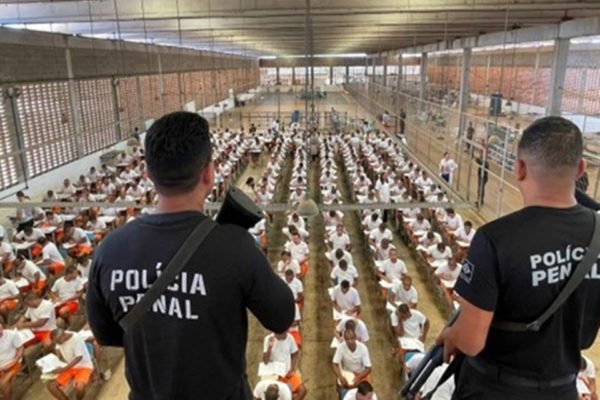 Presos do Sistema Penitenciário Federal de Sobral, no Ceará - Metrópoles
