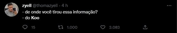 Print de uma postagem no Twitter - Metrópoles