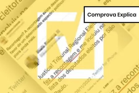 Imagem colorida de postagem do Comprova Explica