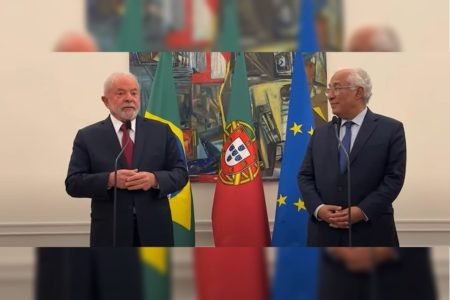 Coletiva de imprensa de Lula e o primeiro-ministro português António Costa em Lisboa - Metrópoles