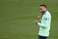 Neymar durante treino da Seleção Brasileira - Metrópoles