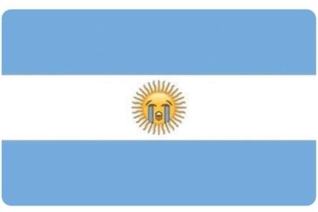 Desenho colorido mostra bandeira da Argentina vira meme após derrota para a Arábia Saudita na Copa do Mundo do Catar - Metrópoles