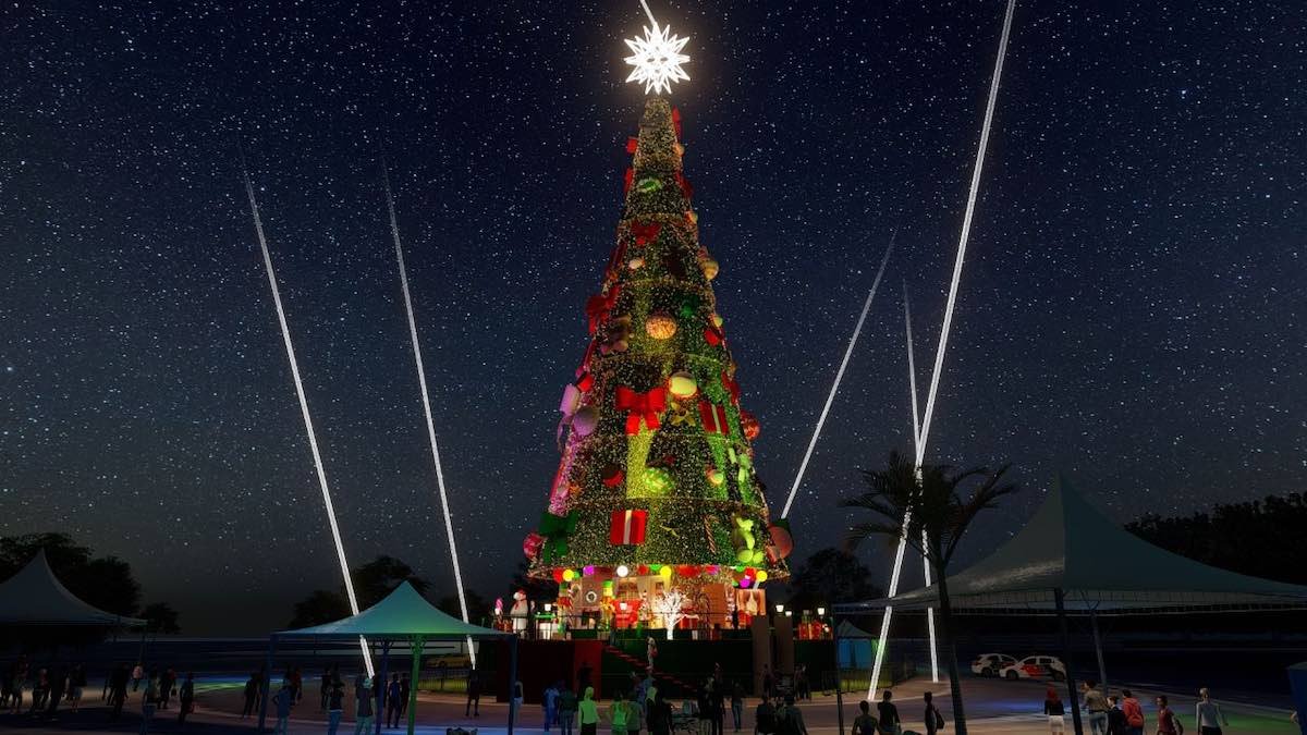 Com 52 metros, árvore de Natal de SP estreia no Parque Villa-Lobos |  Metrópoles