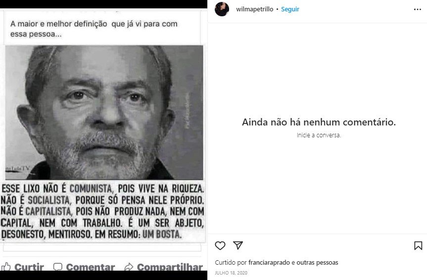 Amigos e fãs da cantora Gal Costa, morta neste mês, reclamam de tratamento que a viúva deu ao enterro e ao sepultamento da artista em comentáios no Instagram - Metrópoles