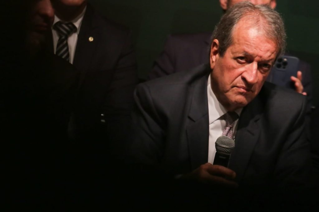 Presidente do PL, Valdemar Costa Neto, durante coletiva de imprensa eleições 2022 - Metrópoles