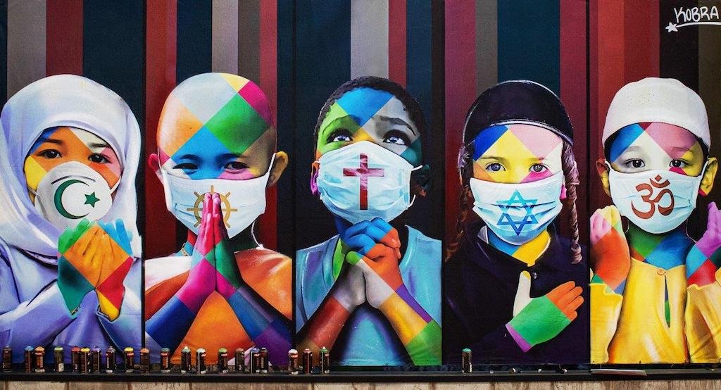 imagem colorida - painel coexistência