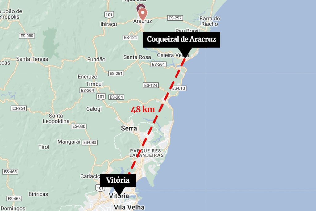 Mapa do espírito santo Metrópoles
