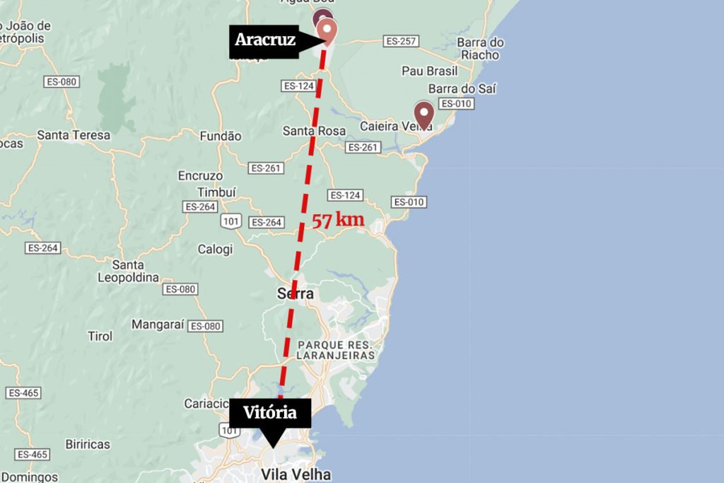 mapa espírito santo Metrópoles