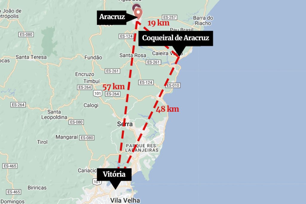 mapa espírito santo Metrópoles