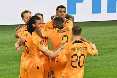 Holanda comemora gol na Copa - Metrópoles