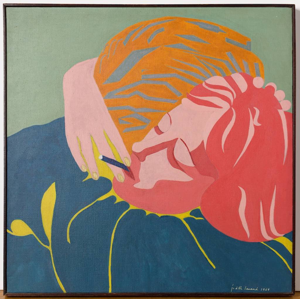 Imagem Colorida Judith Lauand, Acervo 41, Mulher fumando (Abraço), 1969